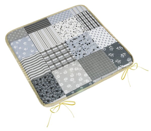 Bellatex Sedák Adéla hladký 40x40 cm Patchwork šedá