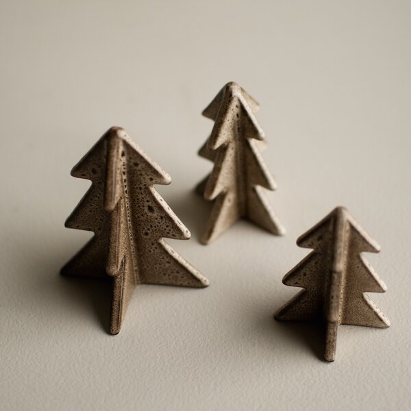 DBKD Keramický stromek Winter Tree Beige - Medium DK408