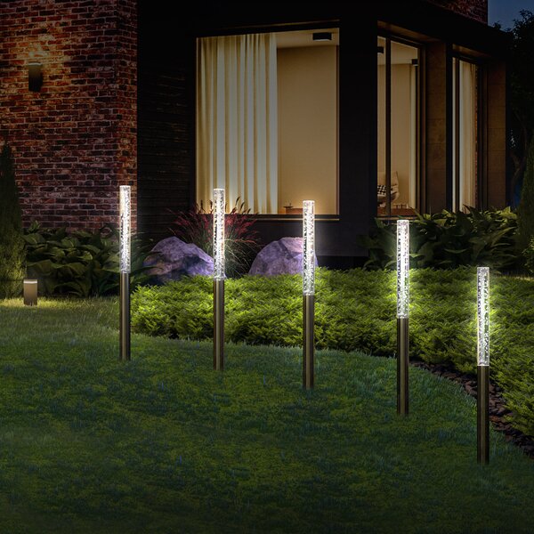 Solární zahradní LED osvětlení 5 ks 104179