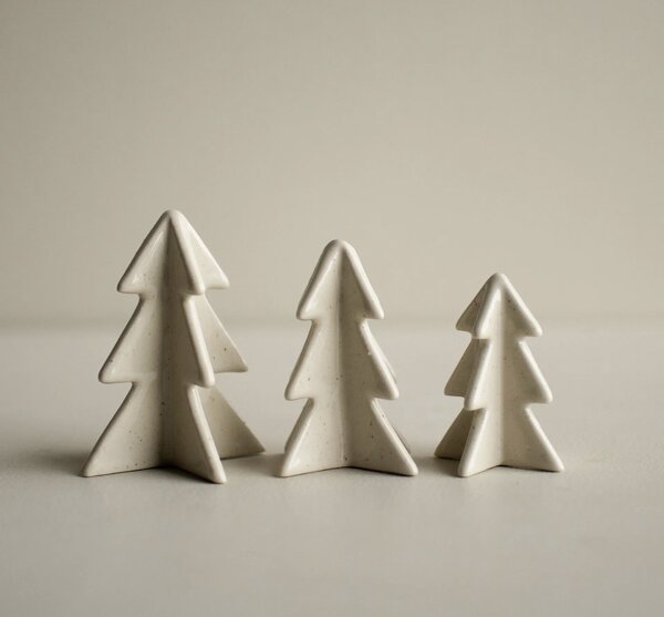 DBKD Keramický stromek Winter Tree Vanilla - Small DK412