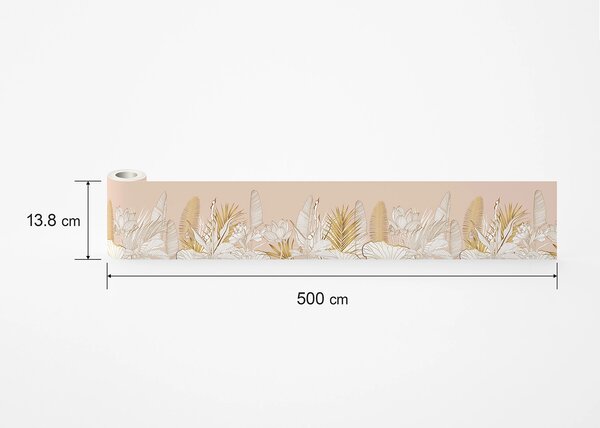 Samolepící bordura na zeď Kvetoucí Pohádky | 5 m x 13.8 cm | DWB8289