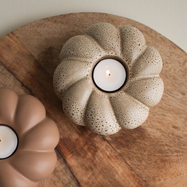 DBKD Keramický svícen Twine - Beige DK322
