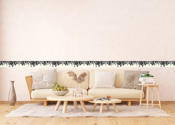Samolepící bordura na zeď Béžové Stíny Listí | 5 m x 13.8 cm | DWB8275