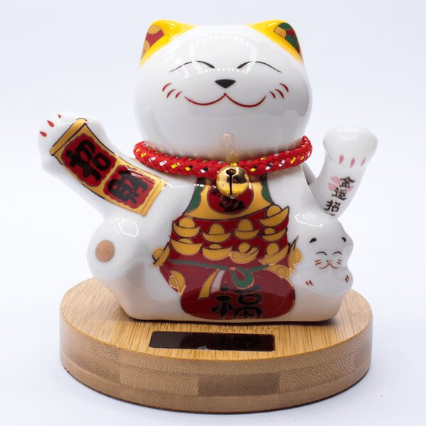 Maneki neko - mávající kočička Solar - Feng shui K