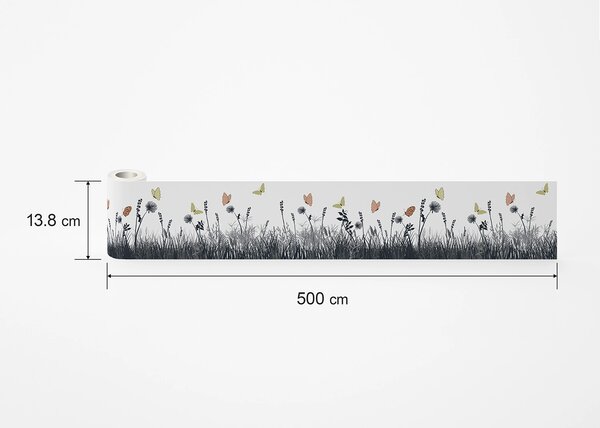 Samolepící bordura na zeď Zelená Pastvina | 5 m x 13.8 cm | DWB8273