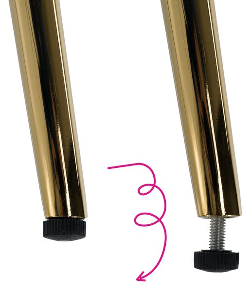 KONDELA Designový 2-sed, šedá Velvet látka/gold chrom zlatá, EZIO TYP 2