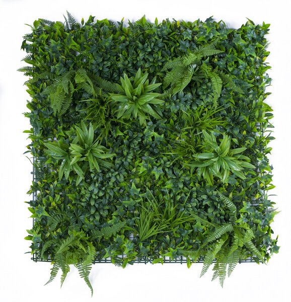 Umělá živá zelená stěna JUNGLE, 100x100cm