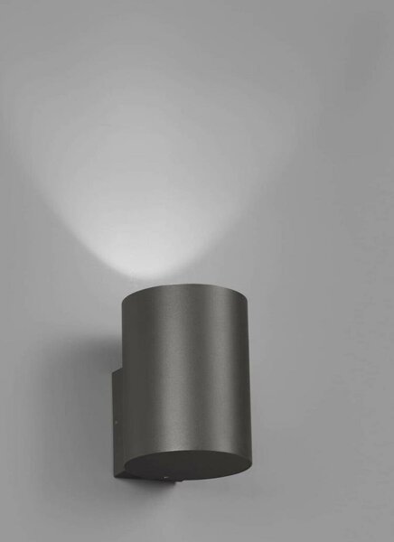 THON 1L LED nástěnná lampa, šedá - FARO