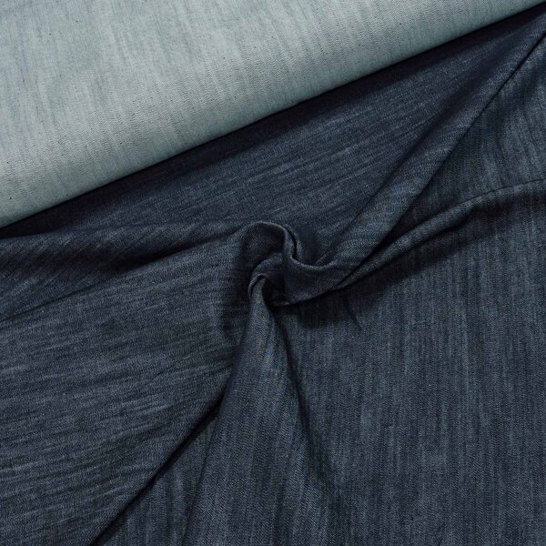 Bavlněná riflovina (denim, džínovina) elastická č.10, modrá 380g/m2, š.140cm (látka v metráži)