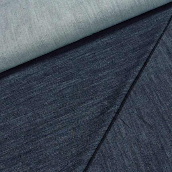 Bavlněná riflovina (denim, džínovina) elastická č.10, modrá 380g/m2, š.140cm (látka v metráži)