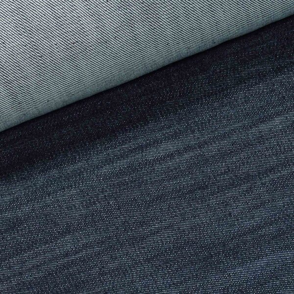 Bavlněná riflovina (denim, džínovina) elastická č.10, modrá 380g/m2, š.140cm (látka v metráži)