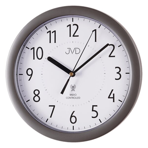 JVD Šedé čitelné rádiem řízené hodiny JVD RH612.11