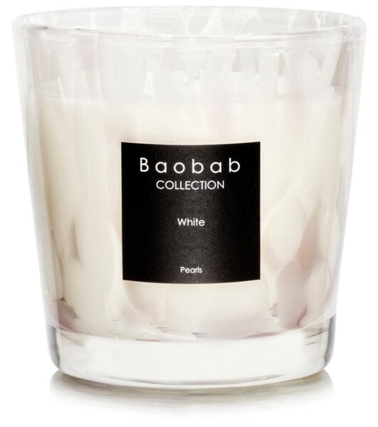 Baobab Collection Pearls White vonná svíčka 8 cm