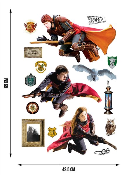 Dětská samolepka na zeď Harry Potter | 42.5 x 65 cm | DDK1645