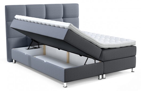 Boxspringová postel 160x200 CAMRIN - zelená + topper ZDARMA