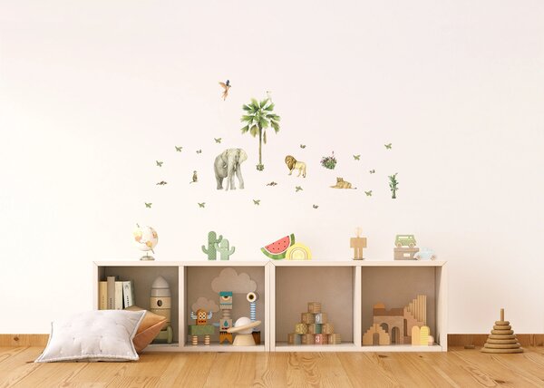 Dětská samolepka na zeď Jungle | 42.5 x 65 cm | DDK1743