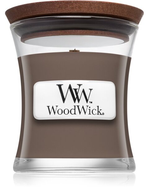 Woodwick Sand & Driftwood vonná svíčka s dřevěným knotem 85 g