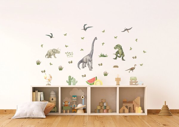 Dětská samolepka na zeď Dino | 65 x 85 cm | DDK2331