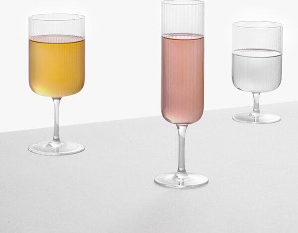 Ichendorf Milano designové sklenice na šampaňské Pleats Flute