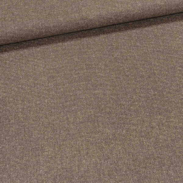 Směsové plátno UNI 1, hnědý melír, š.140cm (látka v metráži)