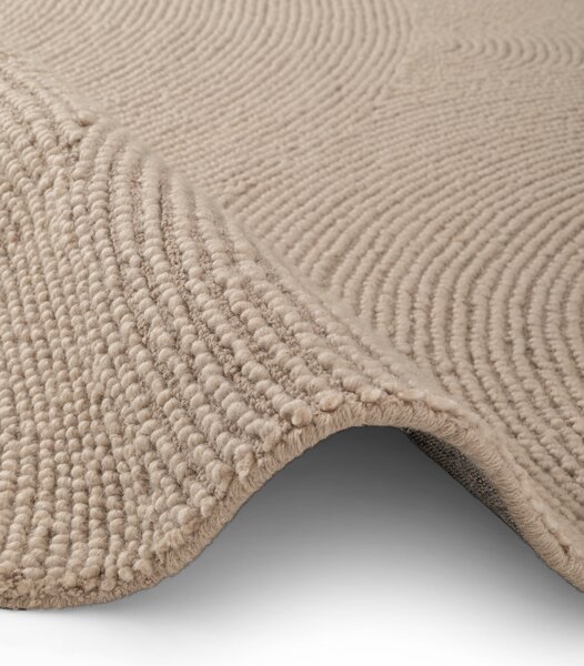 Hanse Home, Kusový koberec Eleni 106221 Hellbeige kruh, 120x120 (průměr) kruh, béžová, ložnice