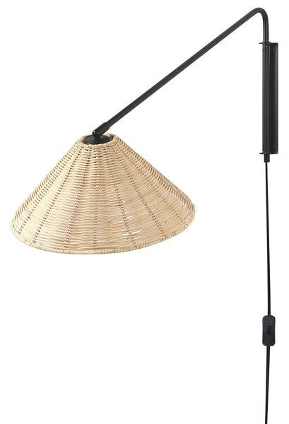Nástěnná lampa PALENA Nastavitelná Ratan Přírodní
