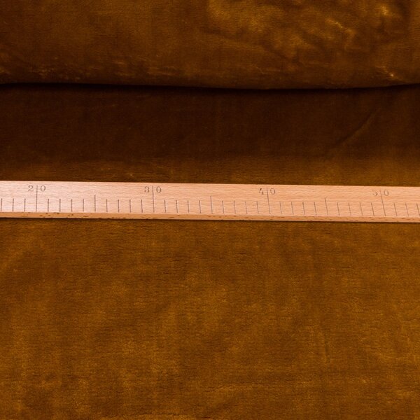 Plyš / mikroplyš 029, oboustranný, jednobarevná medová, š.150cm (látka v metráži)