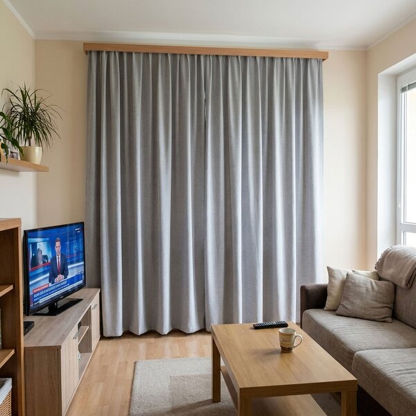 Brilltex Absolutně zatemňující závěs, 100% blackout PORTLAND 002, světle šedá, š.140cm (látka v metráži)