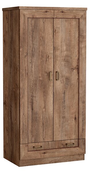 Dvoudveřová skříň GIADA - šířka 90 cm, dub lefkas