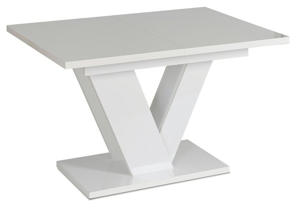 JAKS Jídelní stůl Clark 120 cm bílý gloss glamour
