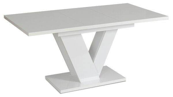 JAKS Jídelní stůl Clark 120 cm bílý gloss glamour