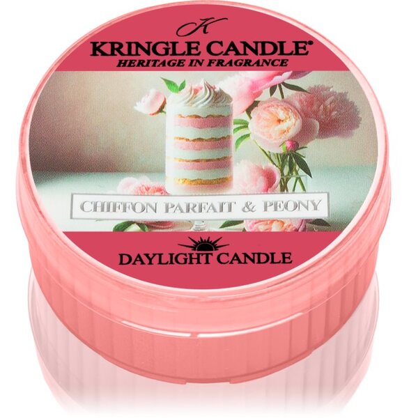 Kringle Candle Chiffon Parfait & Peony čajová svíčka 42 g
