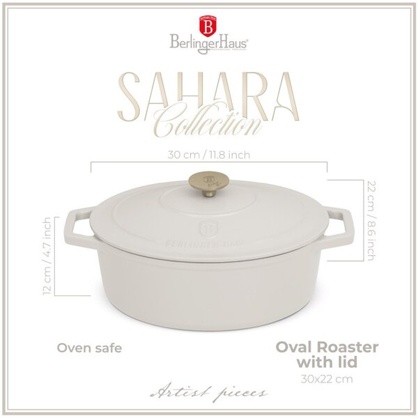Pekáč litinový s poklicí 30 cm Sahara Collection