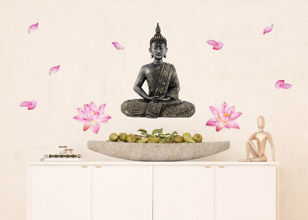 Samolepka na zeď Buddha | 42.5 x 65 cm | DSM3447