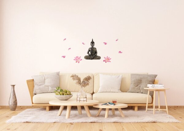 Samolepka na zeď Buddha | 42.5 x 65 cm | DSM3447