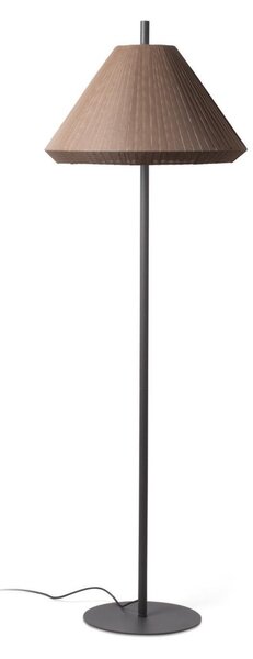 SAIGON šedá/hnědá stojací lampa 2M T70 - FARO
