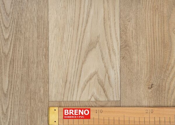 Breno PVC SMARTEX Sugar Oak 312M - světlé dřevo, šíře 100 cm