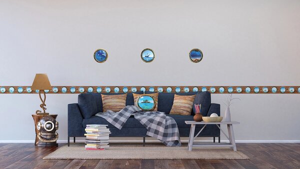 Samolepka na zeď Pohled na Moře | 42.5 x 65 cm | DSM3435