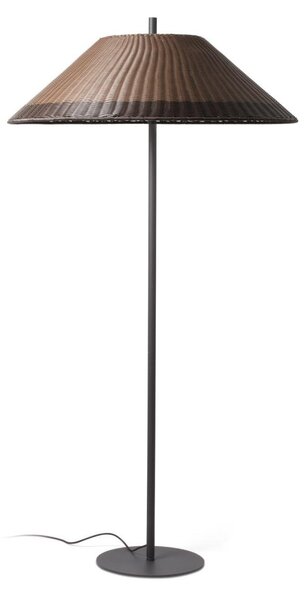 SAIGON šedá/hnědá stojací lampa 2M W100 - FARO