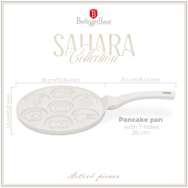 Lívanečník s titanovým povrchem 26 cm Zvířátka Sahara Collection