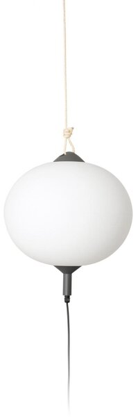 SAIGON šedá/bílá, přenosné a závěsné svítidlo R45 - FARO