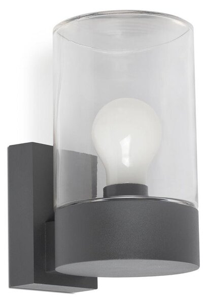 KILA nástěnná lampa, tmavě šedá, transparentní - FARO