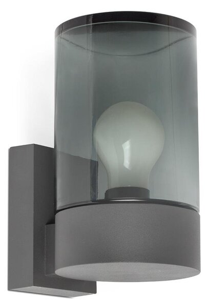 KILA nástěnná lampa, tmavě šedá, kouřová - FARO
