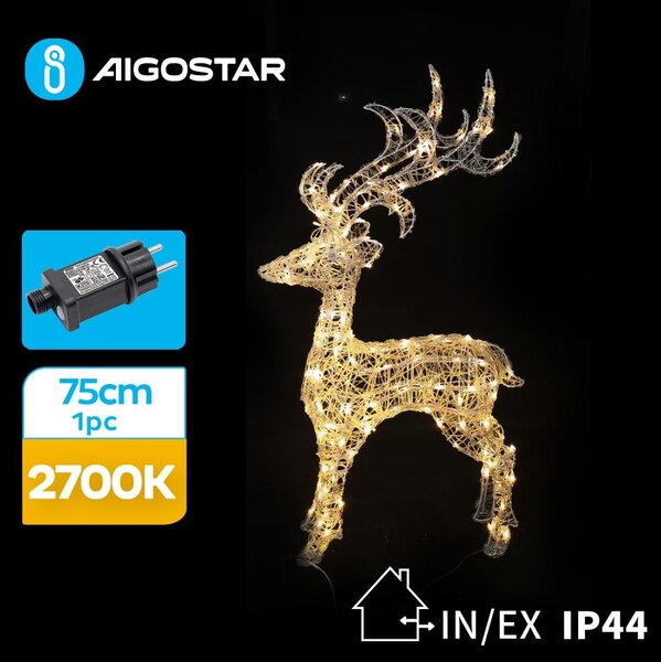 Aigostar B.V. Aigostar - LED Venkovní vánoční dekorace LED/3,6W/31/230V 2700K 75 cm IP44 sob AI0479