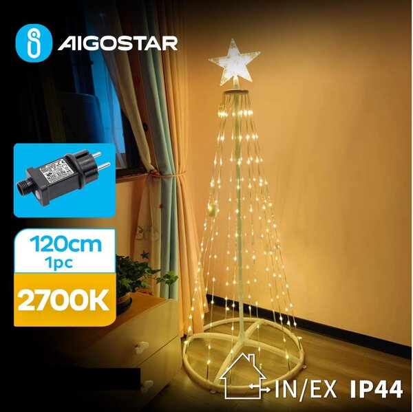 Aigostar-LED Venkovní vánoční dekorace LED/3,6W/31/230V 2700K 120cm IP44