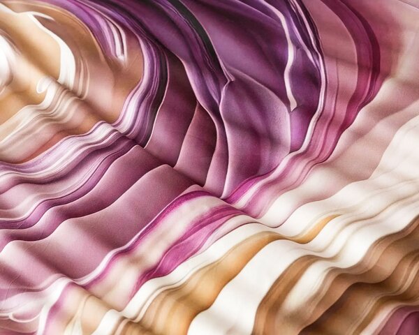 Matějovský Povlečení BLANKA MATRAGI - VIOLET, dynamický vzor, růžové, bavlněný MAKO satén, digitál, 140x200cm + 70x90cm