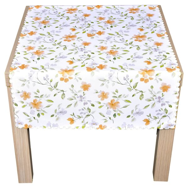 Forbyt Nešpinivý / teflonový látkový ubrus 25257/110, ORANŽOVÁ RŮŽE, 120x155cm (obdélník)