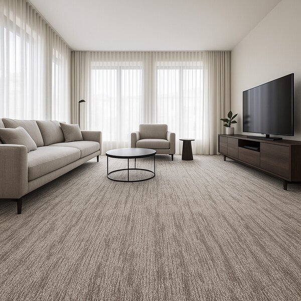 Spoltex, Metrážový koberec Ocean 83290 Beige, na míru, šíře 4m, béžová, filc, ložnice