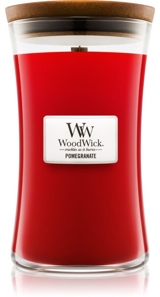 Woodwick Pomegranate vonná svíčka s dřevěným knotem 609.5 g