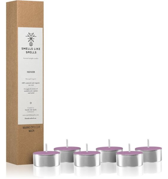 Smells Like Spells Norse Magic Mimir čajová svíčka (relaxation/meditation) 6 ks